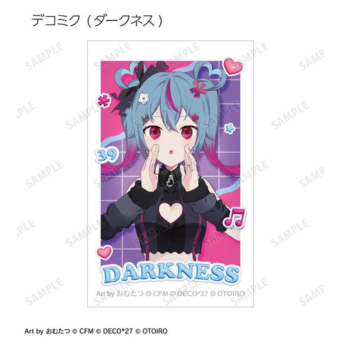 『デコミクLIVE starring 初音ミクHelloProduced by DECO*27 / OTOIRO』デコミク Art by おむたつ インスタントカメラ風イラストカード3枚セット ver.A