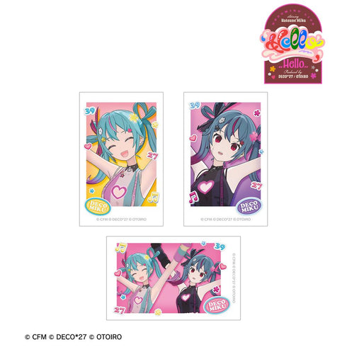 『デコミクLIVE starring 初音ミクHelloProduced by DECO*27 / OTOIRO』デコミク インスタントカメラ風イラストカード3枚セット