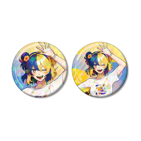 『GITADORA GALAXY WAVE DELTA』描き下ろし 璃音 水着ver. ホログラム缶バッジ2個セット