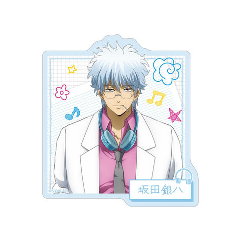『3年Z組銀八先生』描き下ろし 坂田銀八 ヘッドフォンver. ダイカットステッカー