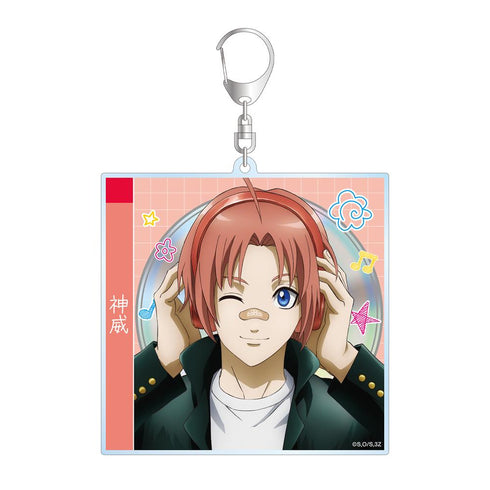 『3年Z組銀八先生』描き下ろし 神威 ヘッドフォンver. CDジャケット風BIGアクリルキーホルダー