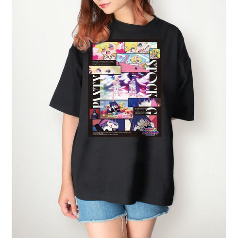 『New PANTY & STOCKING with GARTERBELT』パンティ&ストッキング 場面写BIGシルエットTシャツユニセックス【202607再販】