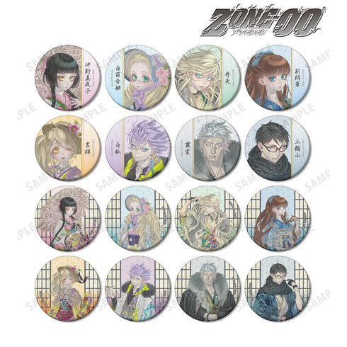 『ZONE-00』九条キヨ先生 描き下ろし 和装ver. トレーディング和紙缶バッジ(単位/BOX)