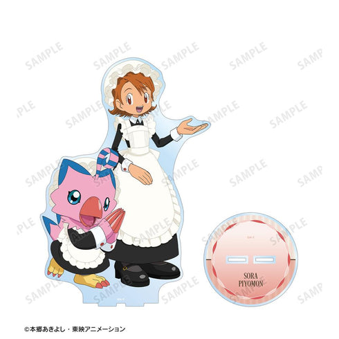 『デジモンアドベンチャー』描き下ろし 武之内空&ピヨモン メイド&執事ver. 特大アクリルスタンド