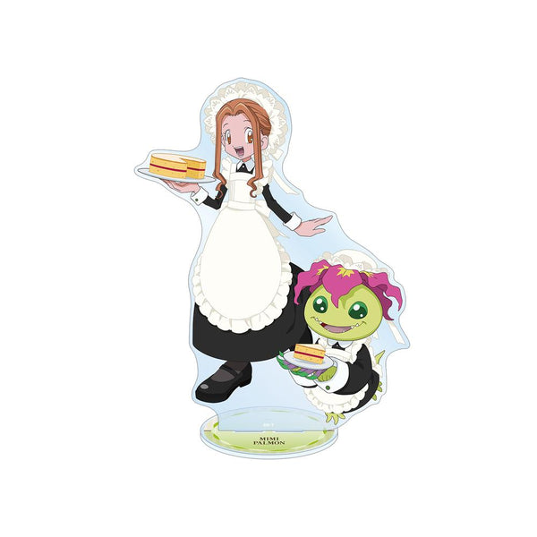 『デジモンアドベンチャー』描き下ろし 太刀川ミミ&パルモン メイド&執事ver. 特大アクリルスタンド