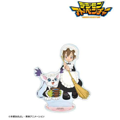 『デジモンアドベンチャー』描き下ろし 八神ヒカリ&テイルモン メイド&執事ver. 特大アクリルスタンド