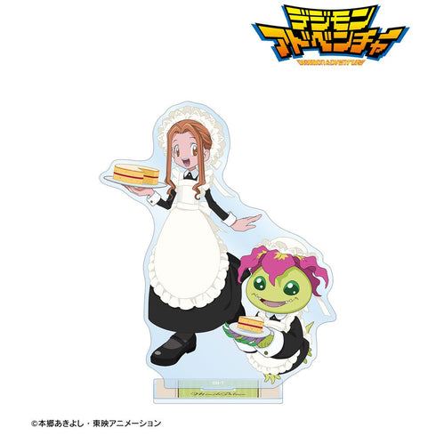 『デジモンアドベンチャー』描き下ろし 太刀川ミミ&パルモン メイド&執事ver. BIGアクリルスタンド