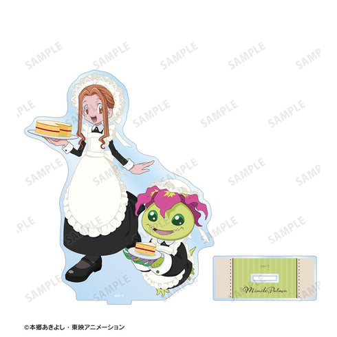 『デジモンアドベンチャー』描き下ろし 太刀川ミミ&パルモン メイド&執事ver. BIGアクリルスタンド