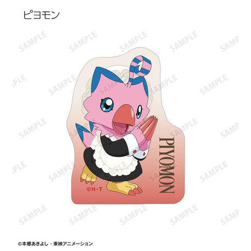 『デジモンアドベンチャー』描き下ろし メイド&執事ver. トレーディングダイカットステッカー(単位/BOX)