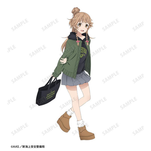 『ハイスクール・フリート』描き下ろしイラスト 納沙 幸子 デート私服ver. 着用 クラックプリントパーカーユニセックス