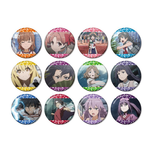 『とある科学の超電磁砲T』トレーディング場面写グリッター缶バッジ(単位/BOX)