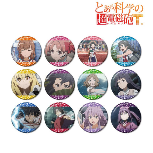 『とある科学の超電磁砲T』トレーディング場面写グリッター缶バッジ(単位/BOX)