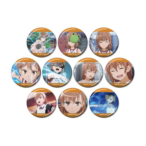 『とある科学の超電磁砲T』トレーディング 御坂美琴オンリー 場面写メタリック缶バッジ(単位/BOX)