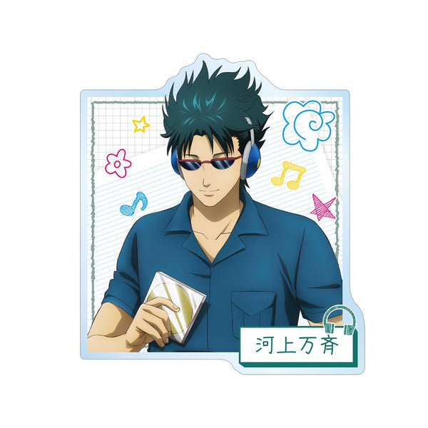 『3年Z組銀八先生』描き下ろし 河上万斉 ヘッドフォンver. アクリルバッジ