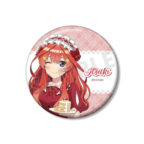 『五等分の花嫁*』描き下ろし 中野五月 ショートケーキイメージコーデver. 75mmグリッター缶バッジ