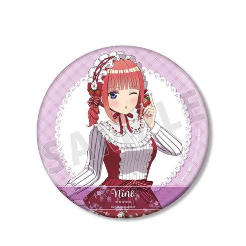 『五等分の花嫁*』描き下ろし 中野二乃 ショートケーキイメージコーデver. BIG缶バッジ