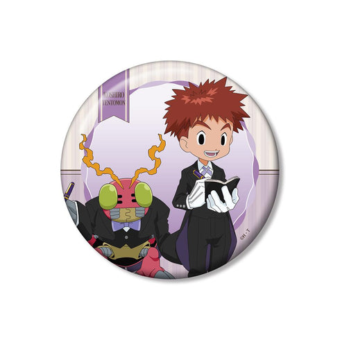 『デジモンアドベンチャー』描き下ろし 泉光子郎&テントモン メイド&執事ver. 100mm缶バッジ