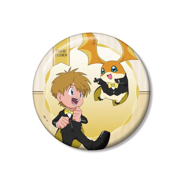 『デジモンアドベンチャー』描き下ろし 高石タケル&パタモン メイド&執事ver. 100mm缶バッジ