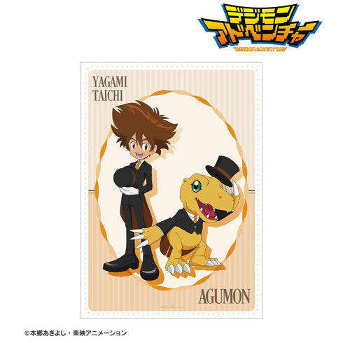 『デジモンアドベンチャー』描き下ろし 八神太一&アグモン メイド&執事ver. A3マット加工ポスター