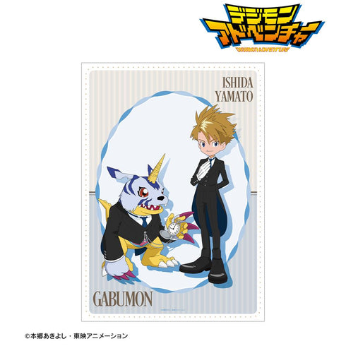 『デジモンアドベンチャー』描き下ろし 石田ヤマト&ガブモン メイド&執事ver. A3マット加工ポスター