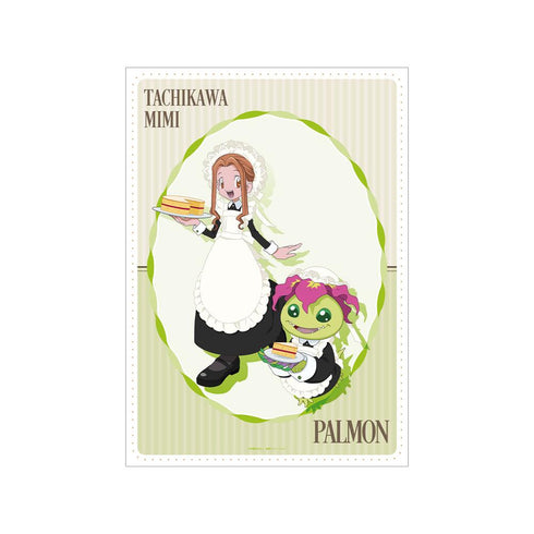 『デジモンアドベンチャー』描き下ろし 太刀川ミミ&パルモン メイド&執事ver. A3マット加工ポスター