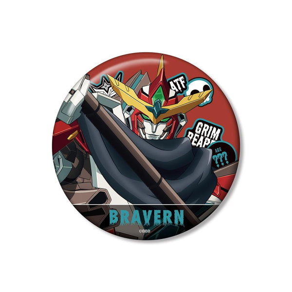 『オリジナル勇気爆発バーンブレイバーン』描き下ろし ブレイバーン 死神ver. 100mm缶バッジ