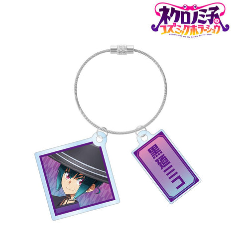 『ネクロノミ子のコズミックホラーショウ』描き下ろし 黒廼ミコ 妖怪ハンターver. 2連ワイヤーアクリルキーホルダー
