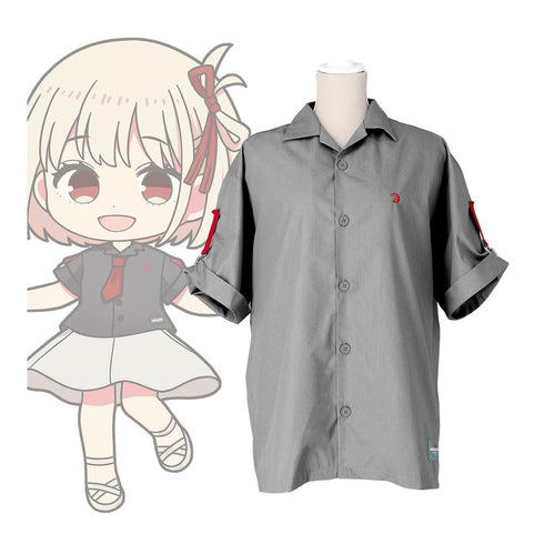 『リコリス・リコイル』meagratiaコラボ 描き下ろし 錦木千束 着用 ハーフスリーブシャツユニセックス