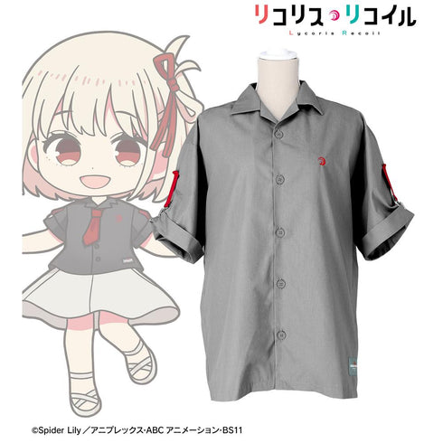 『リコリス・リコイル』meagratiaコラボ 描き下ろし 錦木千束 着用 ハーフスリーブシャツユニセックス