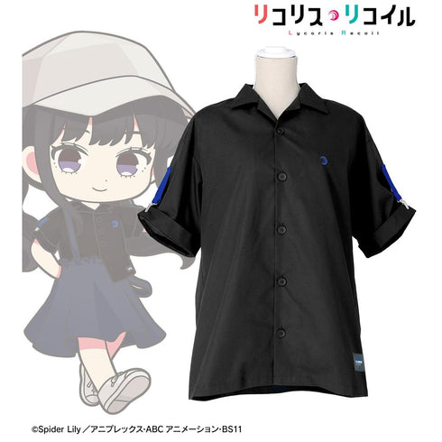 『リコリス・リコイル』meagratiaコラボ 描き下ろし 井ノ上たきな 着用 ハーフスリーブシャツユニセックス