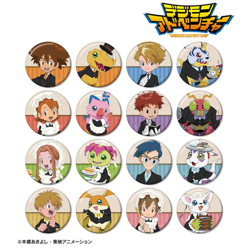 『デジモンアドベンチャー』描き下ろし メイド&執事ver. トレーディング缶バッジ ver.B(単位/BOX)