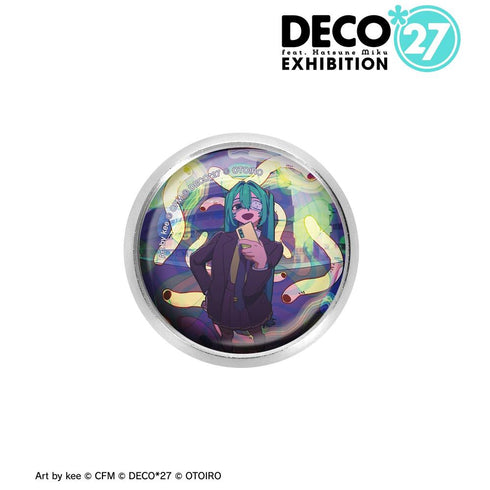 《DECO*27 feat.初音未来 EXHIBITION Produced by DECO*27 / OTOIRO》监听版 玻璃磁贴徽章 ver.C
