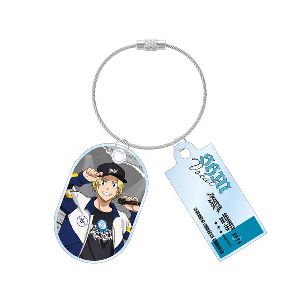 『SAKAMOTO DAYS』描き下ろし 朝倉 シン ロックバンドver. 2連ワイヤーアクリルキーホルダー