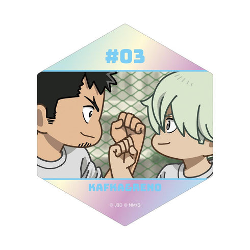 『怪獣8号』日比野カフカ&市川レノ ゆるコマ オーロラステッカー