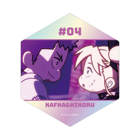 『怪獣8号』日比野カフカ&四ノ宮キコル ゆるコマ オーロラステッカー