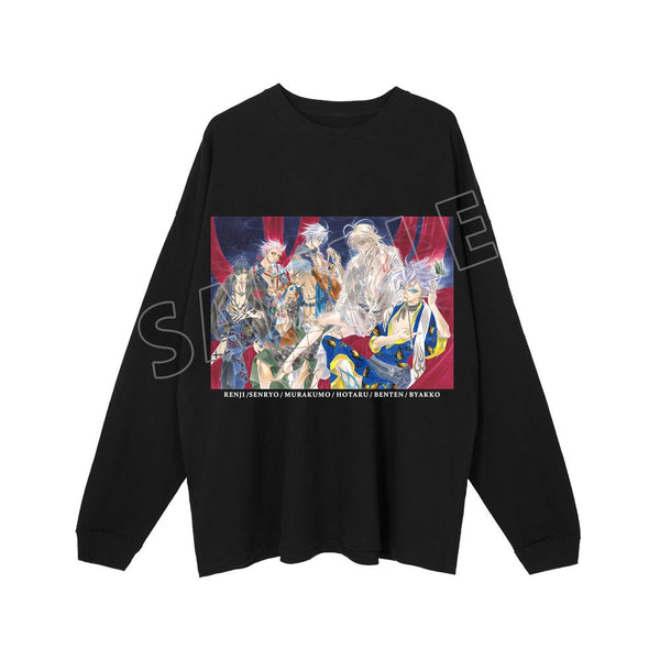 『ZONE-00』黒薔薇憐児&千両&叢雲&風螢&弁天&白狐 BIGシルエットロングTシャツユニセックス