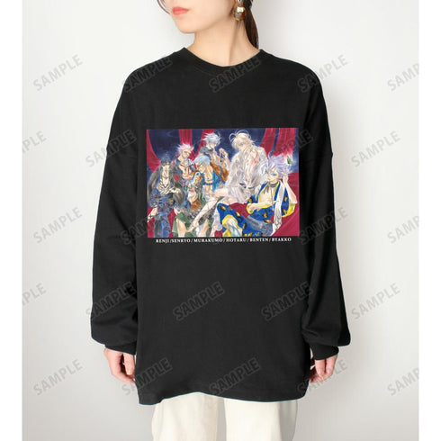 『ZONE-00』黒薔薇憐児&千両&叢雲&風螢&弁天&白狐 BIGシルエットロングTシャツユニセックス