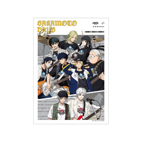 『SAKAMOTO DAYS』描き下ろし 集合 ロックバンドver. A3マット加工ポスター【202606再販】