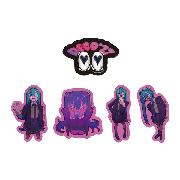 《DECO*27 feat.初音未来 EXHIBITION Produced by DECO*27 / OTOIRO》监听版 模切贴纸5枚套装