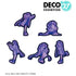 《DECO*27 feat.初音未来 EXHIBITION Produced by DECO*27 / OTOIRO》Neverland 模切贴纸5枚套装