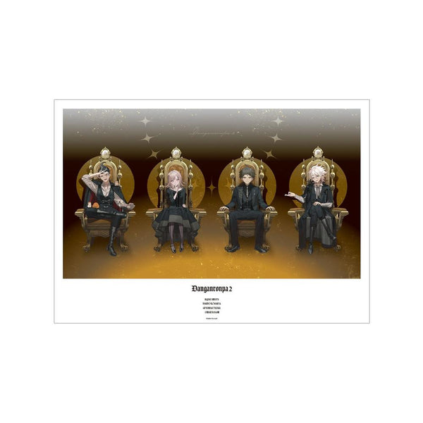 『ダンガンロンパシリーズ』およさんイラスト 集合 B 玉座ver. A3マット加工ポスター