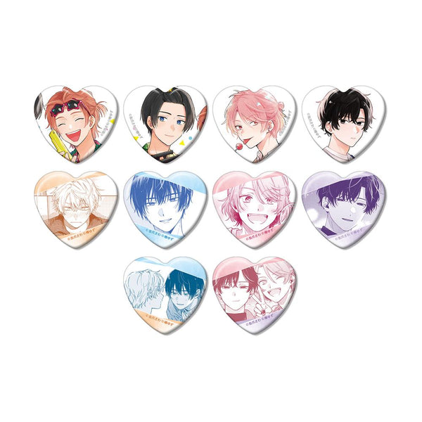 『みなと商事コインランドリー』トレーディングハート型缶バッジ(単位/BOX)