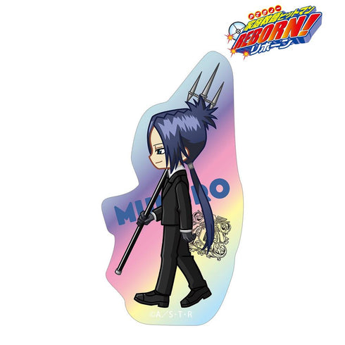 『家庭教師ヒットマンREBORN!』六道 骸(10年後) ちびとこ オーロラダイカットステッカー