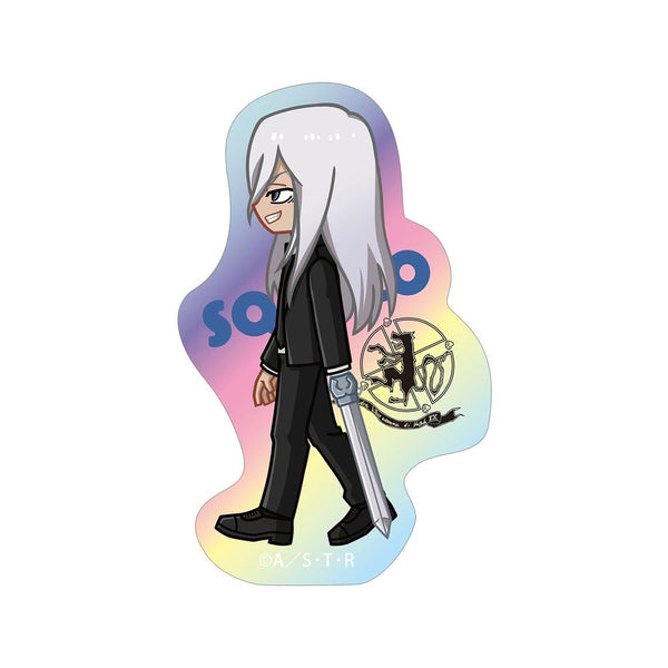 『家庭教師ヒットマンREBORN!』スペルビ・スクアーロ(10年後) ちびとこ オーロラダイカットステッカー