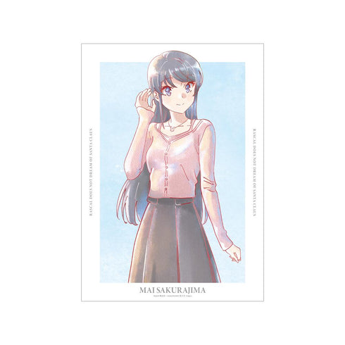 『青春ブタ野郎はサンタクロースの夢を見ない』桜島麻衣 Ani-Art aqua label A3マット加工ポスター