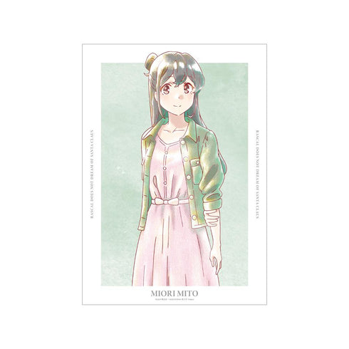 『青春ブタ野郎はサンタクロースの夢を見ない』美東美織 Ani-Art aqua label A3マット加工ポスター