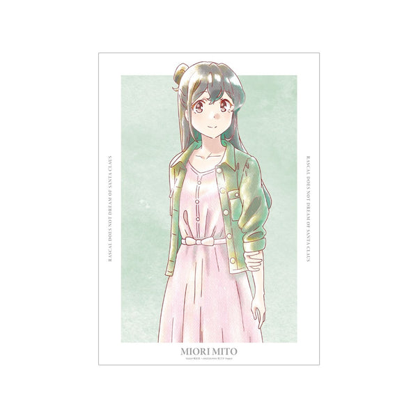 《青春猪男不会梦见圣诞老人》美东美织 Ani-Art aqua label A3哑光处理海报【202610再版】