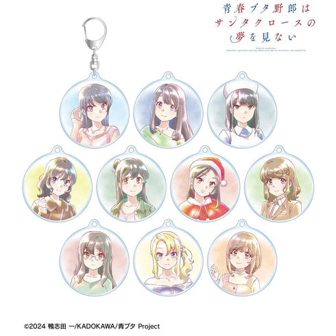 《青春豬頭男不會做聖誕老人的夢》Ani-Art aqua label 亞克力鑰匙圈(單位/盒)【202604再版】