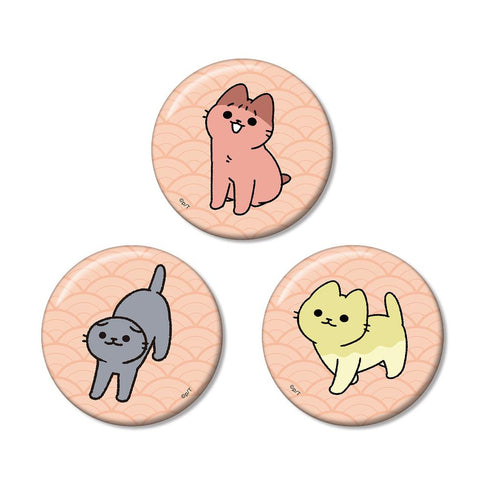 『ねこようかい』缶バッジ3個セット ver.B