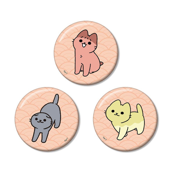 『ねこようかい』缶バッジ3個セット ver.B